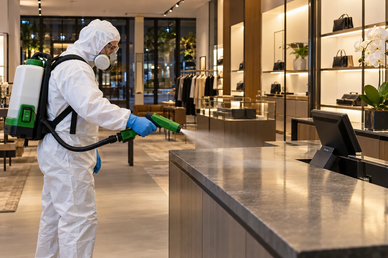 Disinfecting when your doors are closed